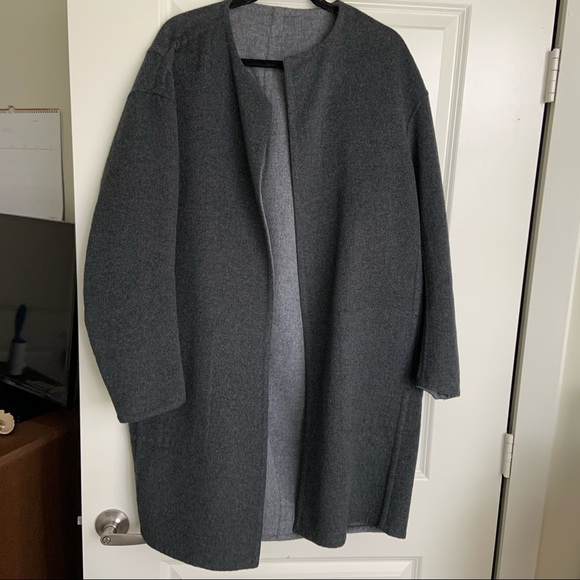 Vince Reversible Midi Coat Sz S - Picture 2 of 9